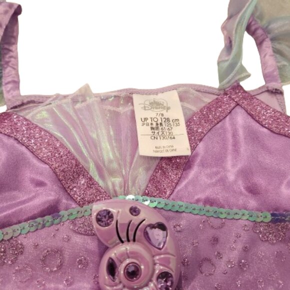 Disney Store Ariel Little Mermaid Costume Children's Size M 7/8 Singing Seashell - Picture 3 of 4